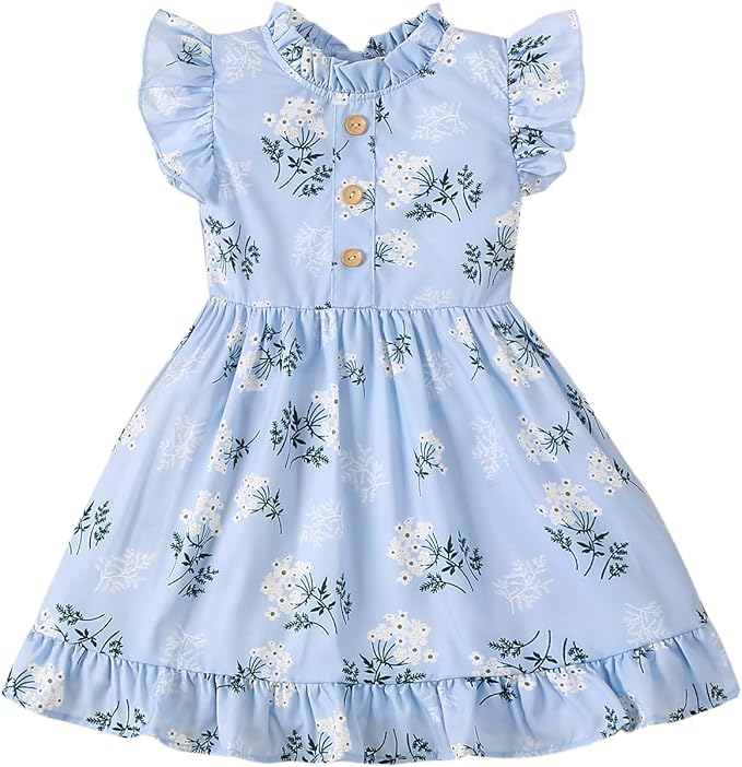 Toddler Baby Girl Skirt Floral Dress Summer Sundress Little Girl Casual  Dresse Summer Fall Outfits