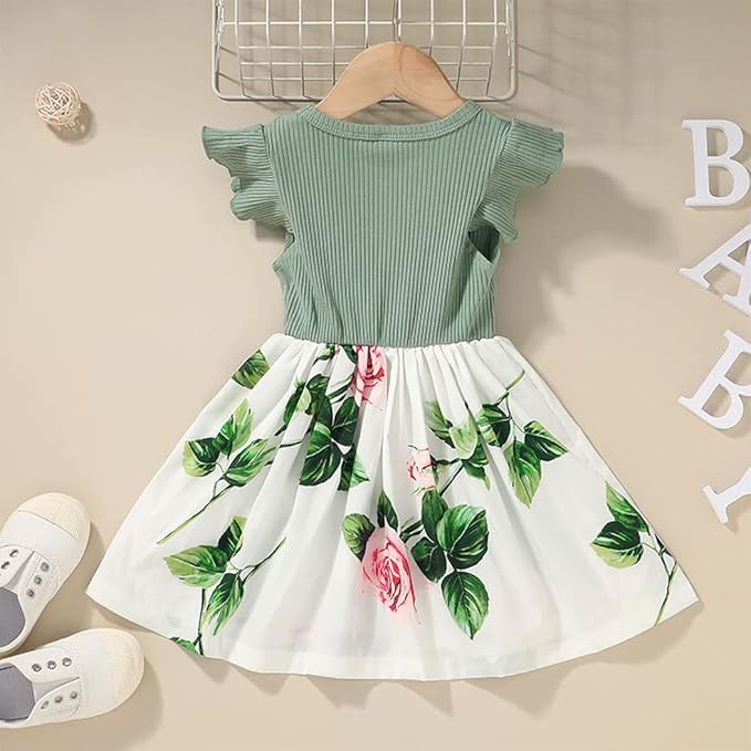 white christmas dresses Boho Floral Tiered Dress